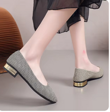 Plus Size 35-42 Woman Flats Plaid Slip on Shoes