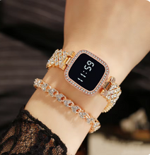 Women Digital Watch Set FREE Bracelet Square LED Ladies Watch